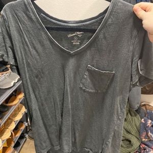 Universal Thread grey v neck shirt with pocket